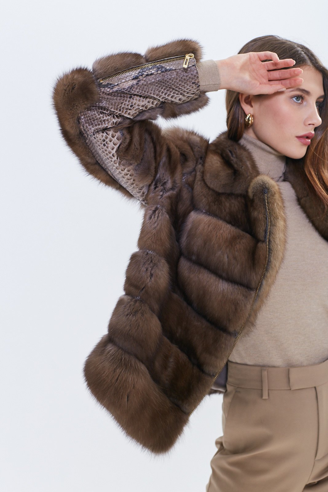 Luxury Russian Sable Fur Jacket with Shawl Collar – Handmade Designer Jacket | ROYAL FURS - Image 10
