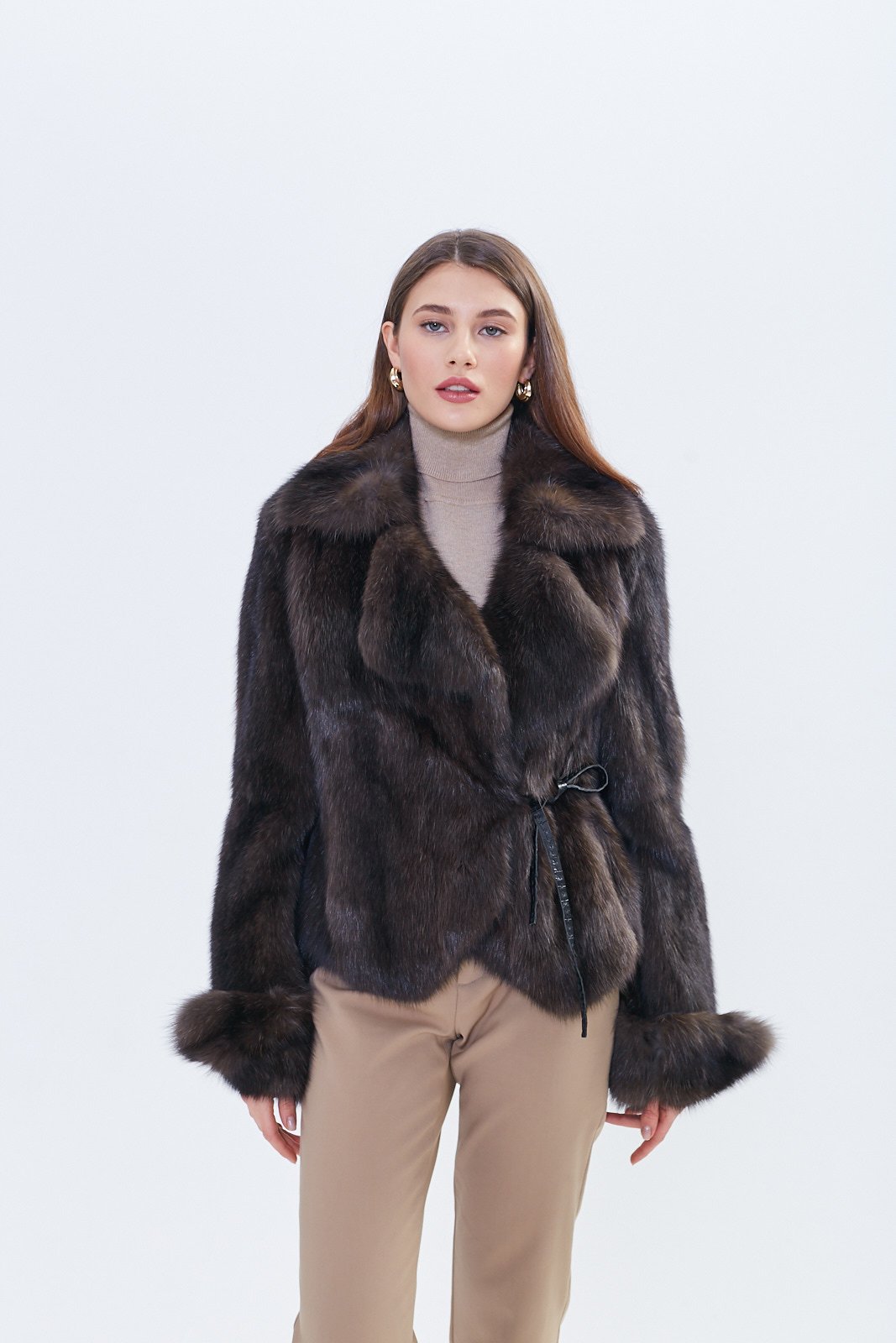 Luxury Russian Sable Fur Jacket – Handmade Bespoke Short Sable Jacket - Image 3