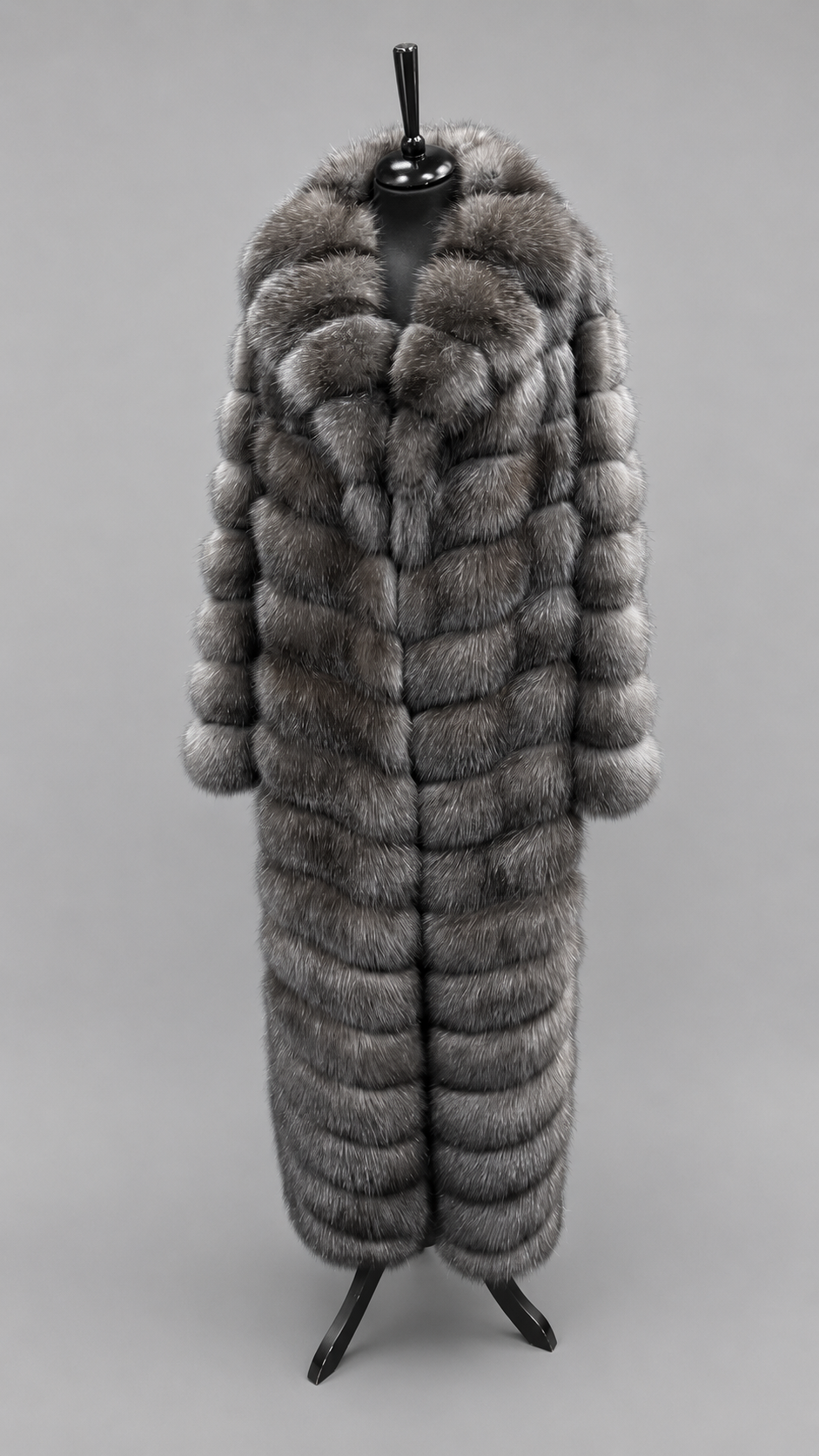 Russian Barguzin Sable Fur Coat handcrafted from premium natural Barguzin sable by ROYAL FURS
