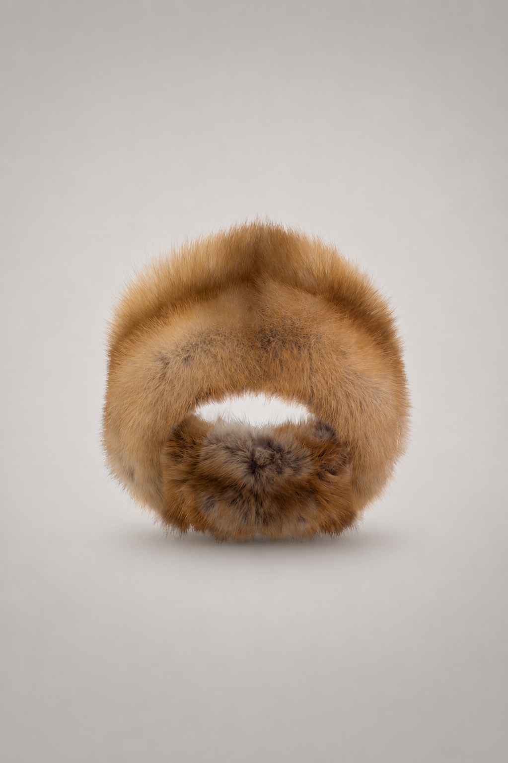 Handcrafted Russian Tortora Sable Fur Headband made from premium natural Russian Tortora sable
