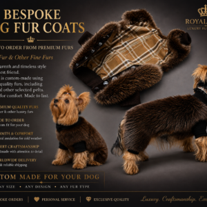 Custom Dog Fur Coat handcrafted from premium natural beaver fur by ROYAL FURS