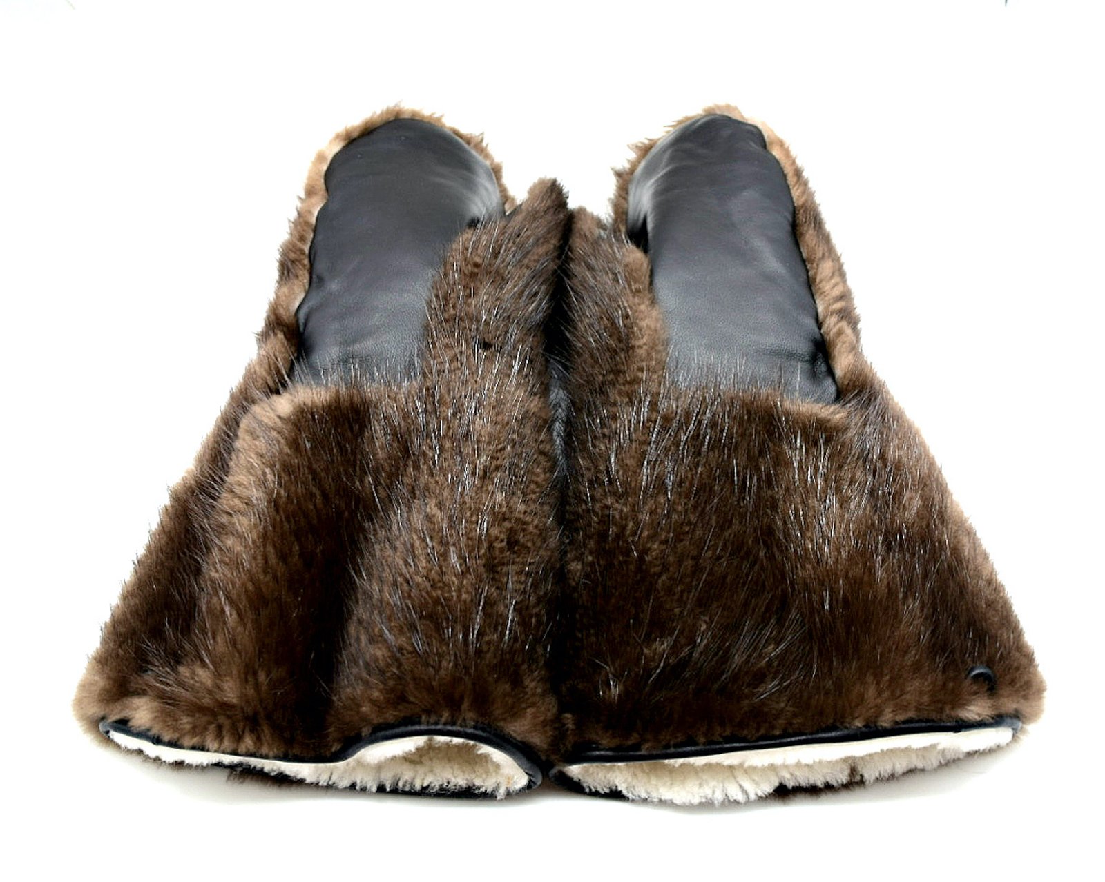 Long Extreme Cold Beaver Fur Mittens - Image 3