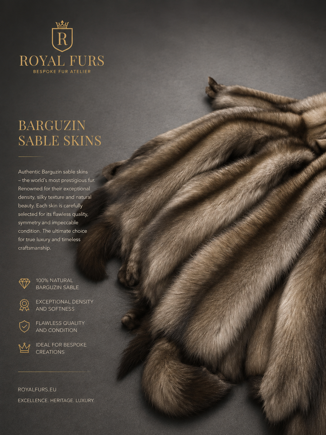 Premium Russian Barguzin Sable Pelts – Custom Selection Available - Image 2