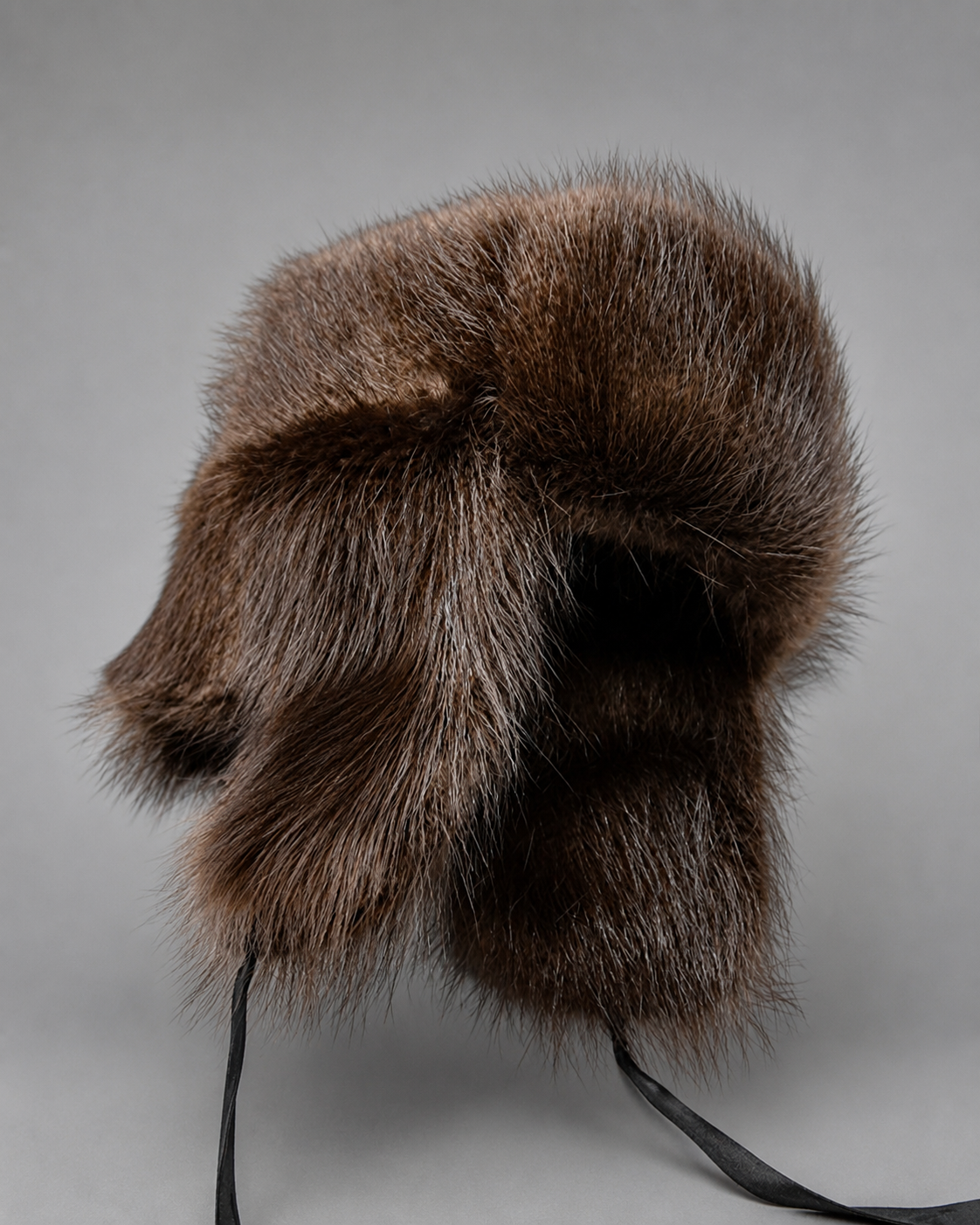 Handcrafted Natural Beaver Fur Ushanka Hat made from premium genuine beaver fur