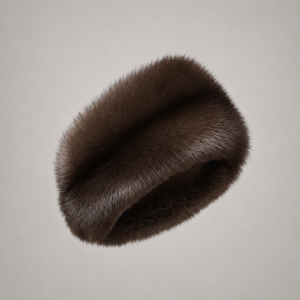 Russian sable fur headband handcrafted from premium natural sable by Royal Furs
