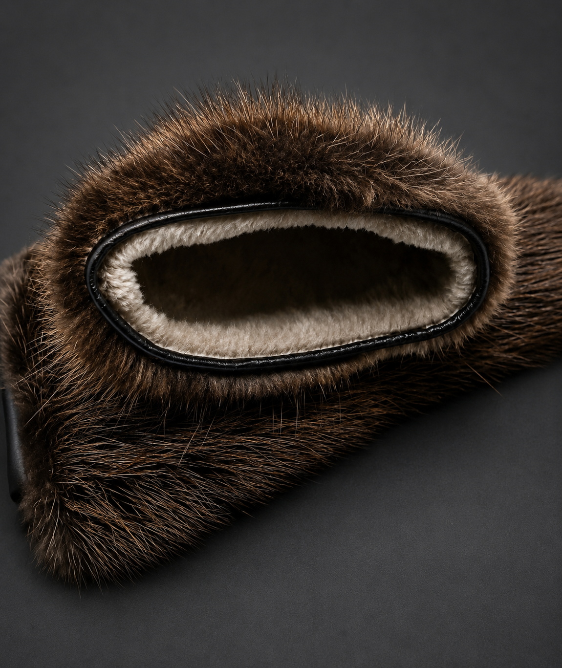 Long Extreme Cold Beaver Fur Mittens - Image 4