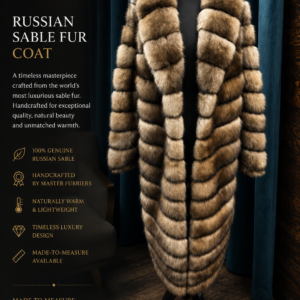 luxury-russian-barguzin-sable-fur-coat Luxury full-length Russian Barguzin sable fur coat handcrafted from premium natural sable with an elegant shawl collar.