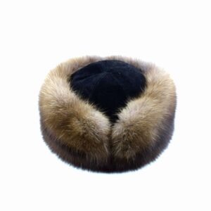 Handcrafted Russian Sable Fur Hat with genuine sheared beaver fur lining