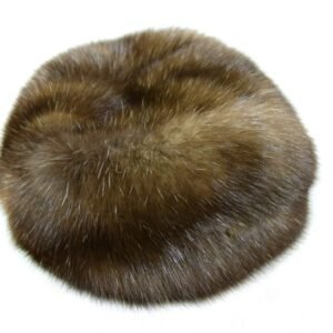Russian Sable Fur Beret handcrafted from premium natural Russian sable by ROYAL FURS