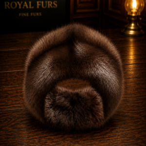 Russian sable fur headband handcrafted from premium natural sable by Royal Furs