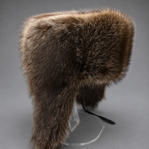 Handcrafted Winter Raccoon Fur Hat made from premium natural raccoon fur