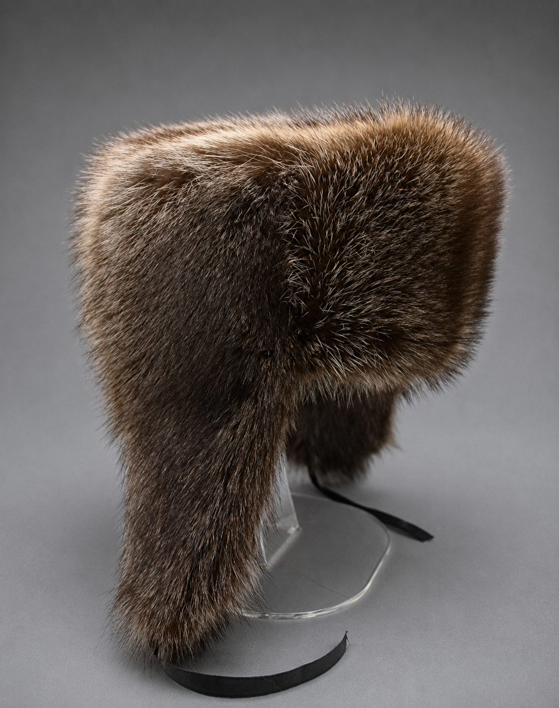 Handcrafted Winter Raccoon Fur Hat made from premium natural raccoon fur