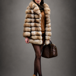 Luxury Russian Barguzin sable fur coat handcrafted from premium natural sable fur.