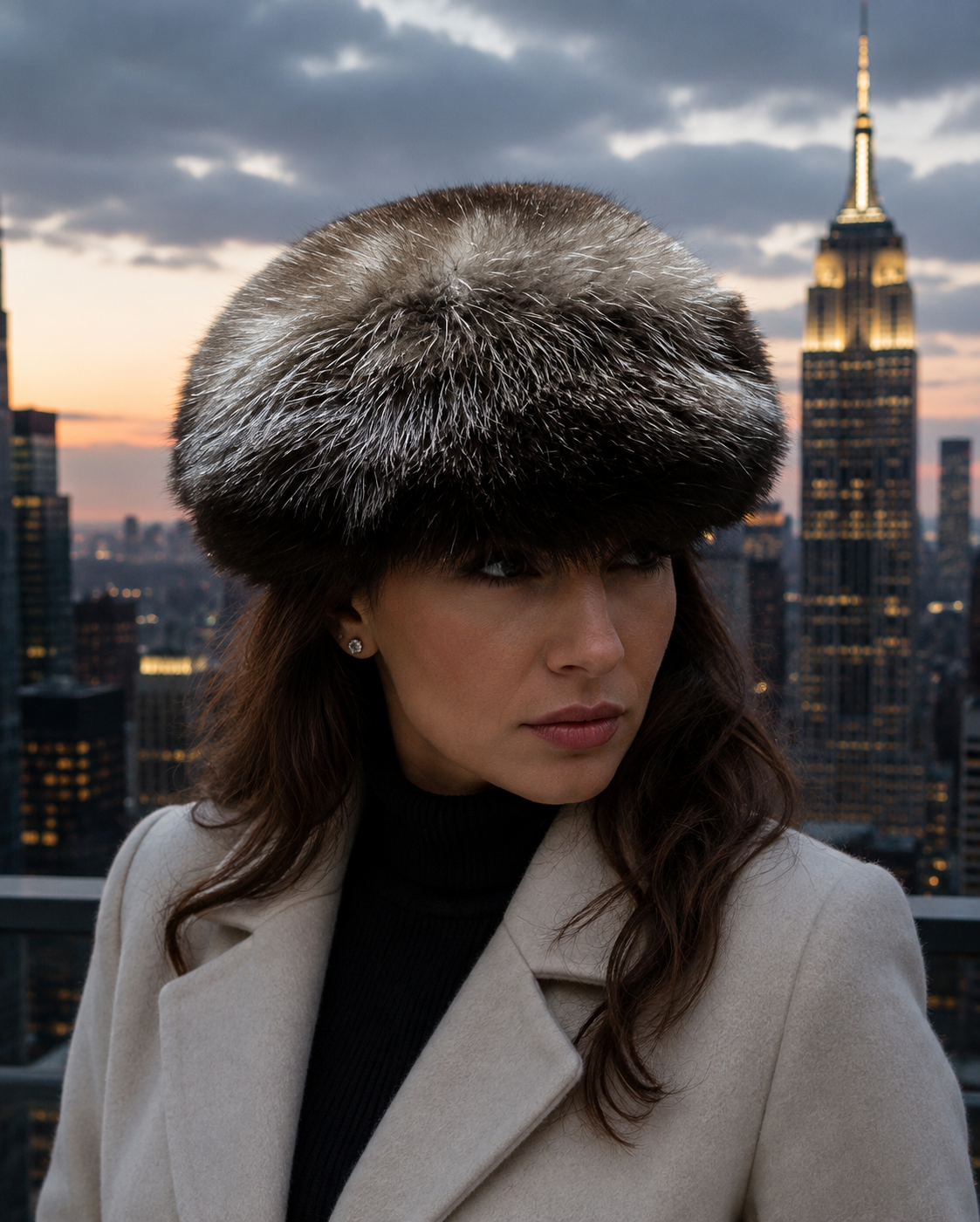 Russian sable fur beret - Image 5